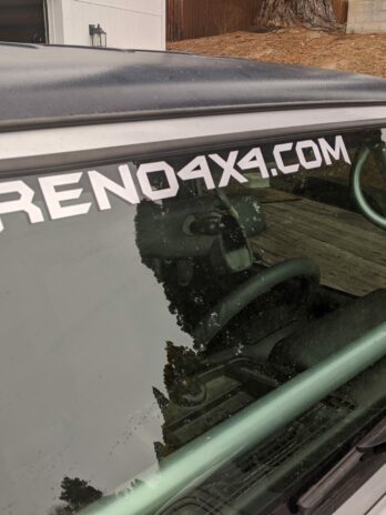 Reno4x4.com windshield banner decal